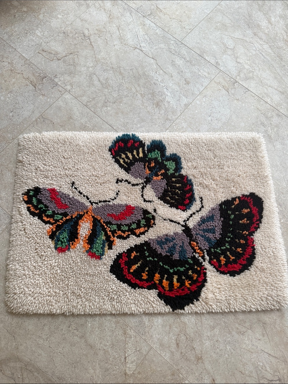 Vintage Latch Hook Rug 70’s